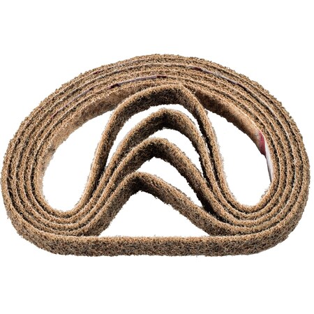 Pferd Sanding Belt, 3/4" W, 18" L, Surface Conditioning, Aluminum Oxide, 100 G Grit, Coarse, Polivlies 43562
